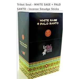 Tribal Soul - WHITE SAGE + PALO SANTO - Incense Smudge Sticks